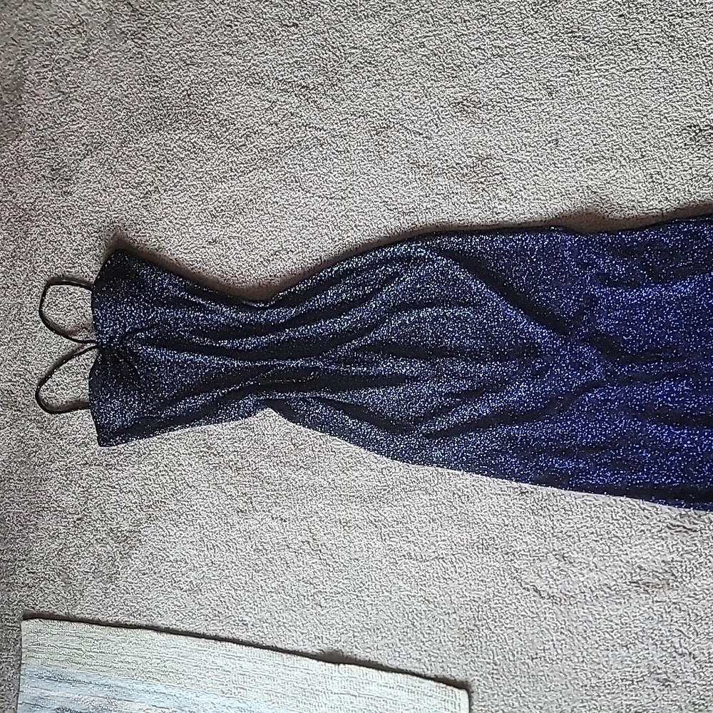 Sparkling blue ombre dress